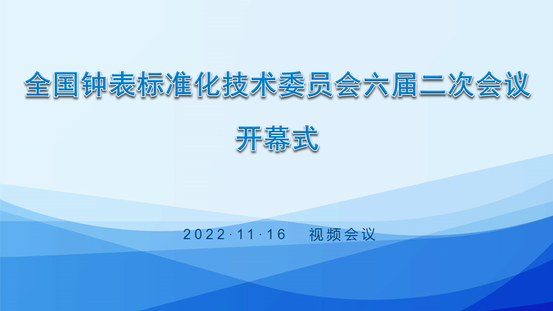2022年钟表标委会六届二次会议顺利召开